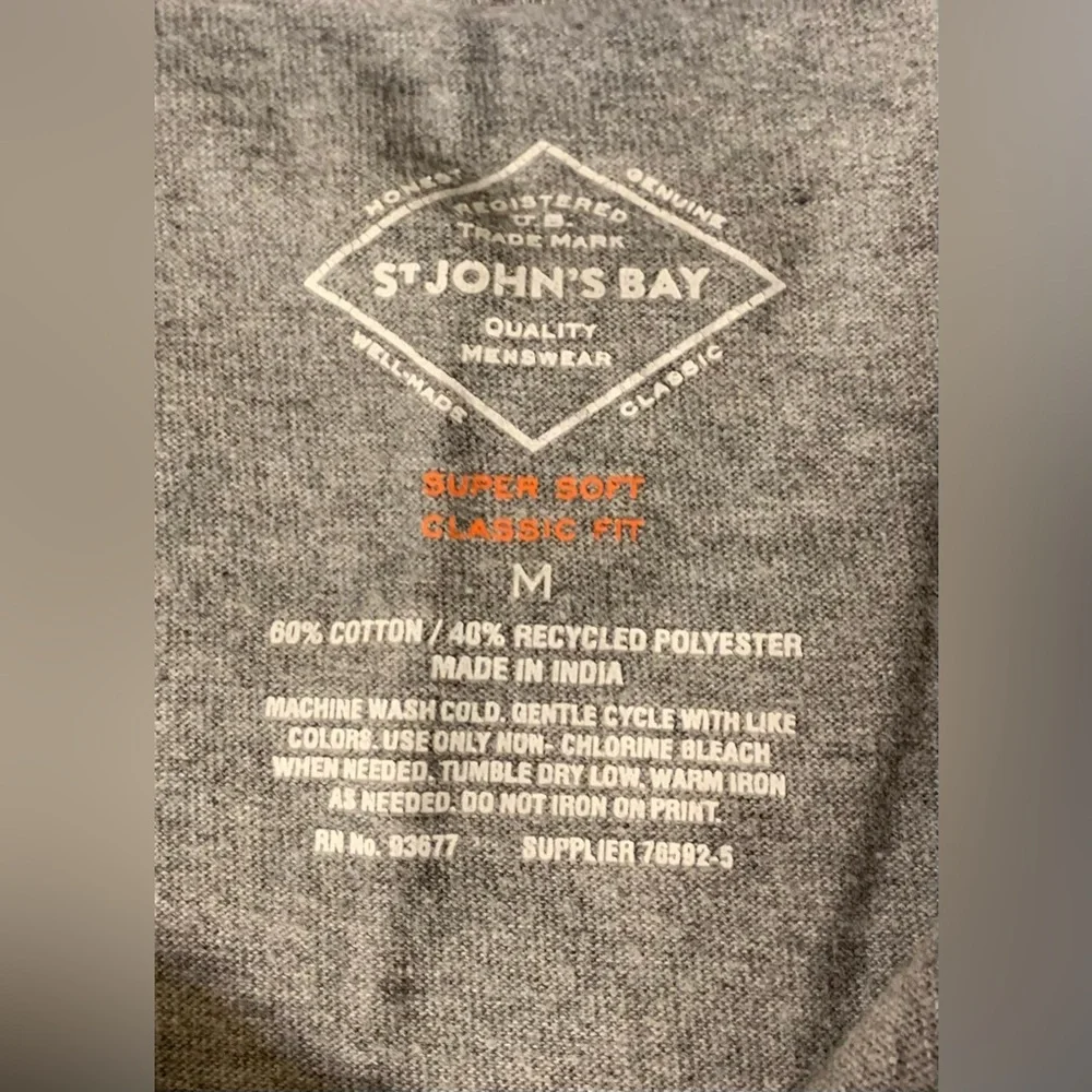 EUC Bundle of 2 Shirts: Short-Sleeve Super Soft Polo Tee, Long-Sleeve Black Tee - Picture 4 of 15